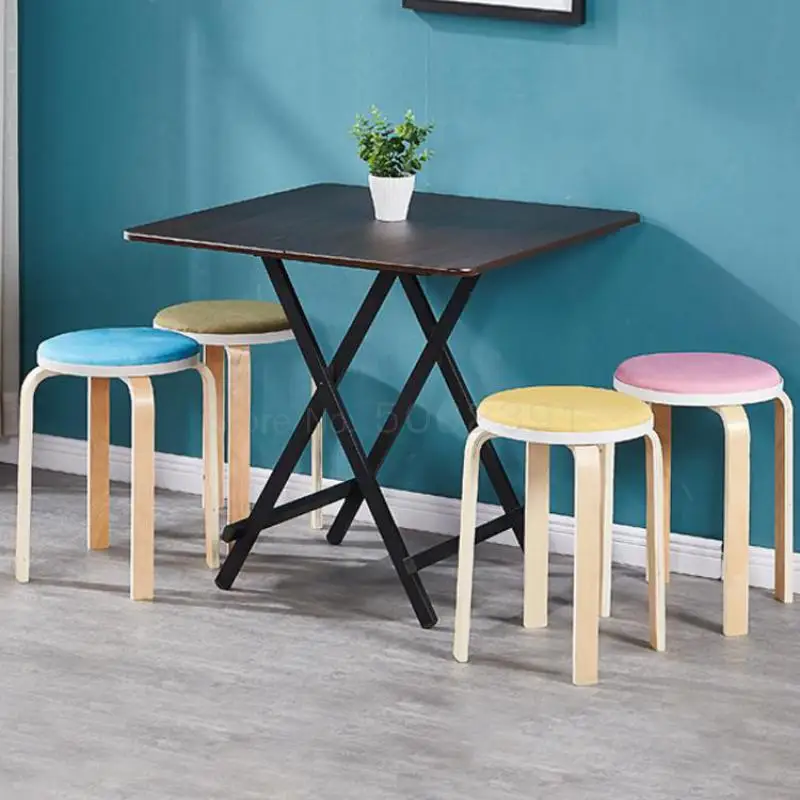 Складной стол обеденный семейный снэк портативный для улицы квадратное