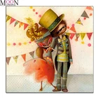 Алмазная 5D картина сделай сам, Набор для вышивки крестиком клоуна, мозаика, вышивка, украшение для дома