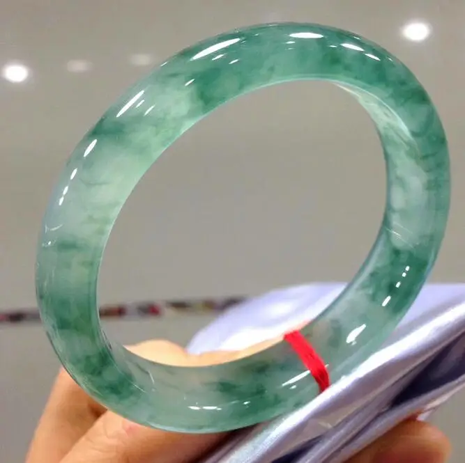 Подлинный мерцающий синий цветок плавающий браслет из нефрита для дома и