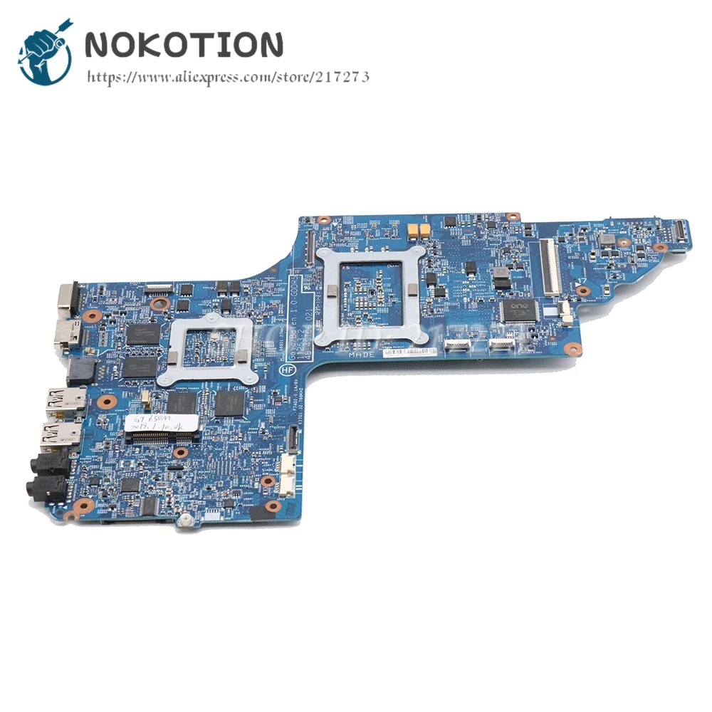 NOKOTION 682174-501 682174-001 48.4st06021 материнская плата для ПК hp pavilion DV6 DV6-7000 основная плата HM77 GT650M 2 Гб видеокарта