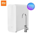 Xiaomi Mi очиститель воды H1000G домашняя кухня двойной RO фильтр обратного осмоса OLED дисплей смесители прямая Питьевая Смарт приложение Mijia