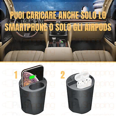 4 в 1 CARICATORE беспроводной Авто QI 10 Вт USB для IPHONE X XS AIR PODS SAMSUNG S10 | Дом и сад