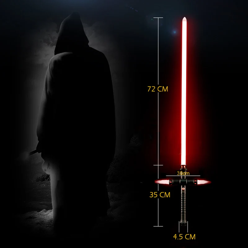 Лазерный световой меч Qinglian Cross без кристалла тяжелая игрушка для дуэли Реплика со