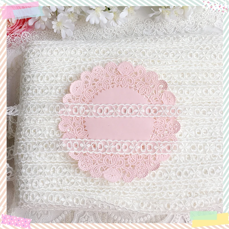 Эта белая лента чтобы носить Марлевое узкое кружево сделай сам ручная работа