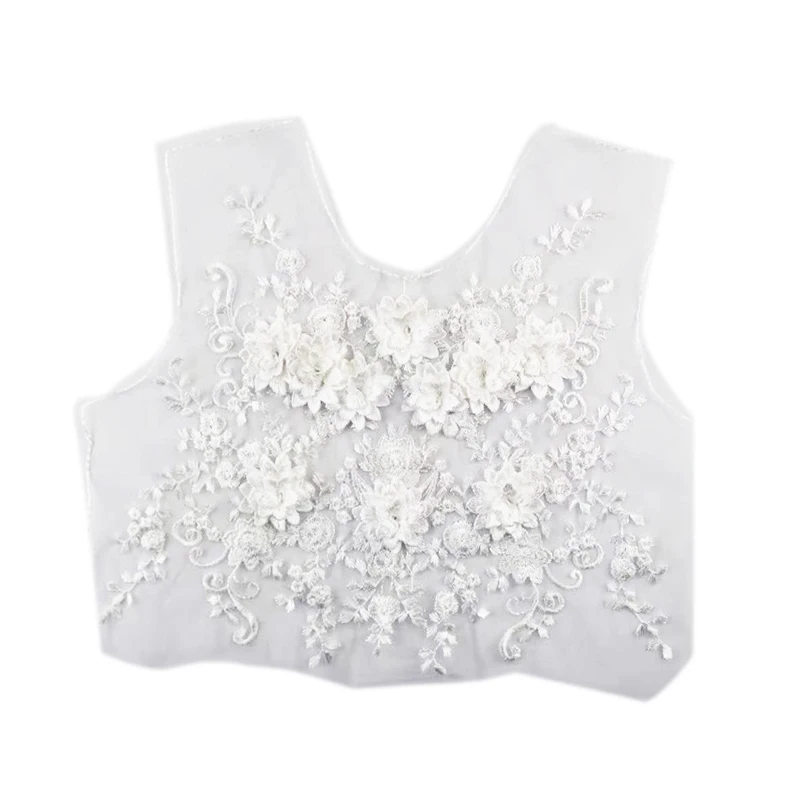 1 шт. сетчатый воротник для детской одежды аппликация с вышивкой кружевной