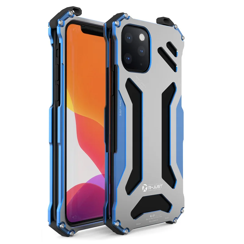 

Luxury Aluminum Alloy Metal Bumper Case for IPhone 12 11 Pro MAX Ultra Slim Built-in Anti-Scratch Layer Phone Cover Accessories