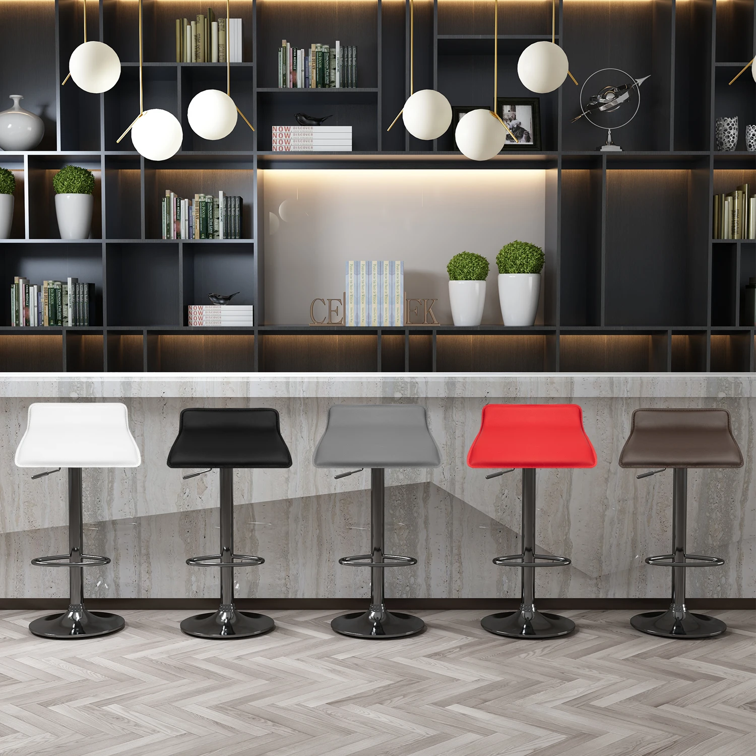 Набор из 2 современных барных стульев стулья для столовой Регулируемые