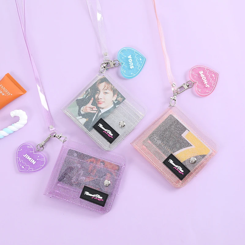 Bentoy Milkjoy блестящий прозрачный держатель для удостоверения личности кошельки