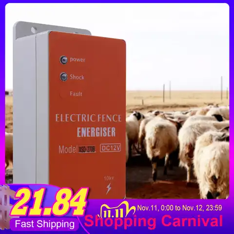 Контроллер зарядного устройства для животных, овец, лошадей, крупного рогатого скота, птицы, овчарки, фермы, солнечная электрическая изгоро...