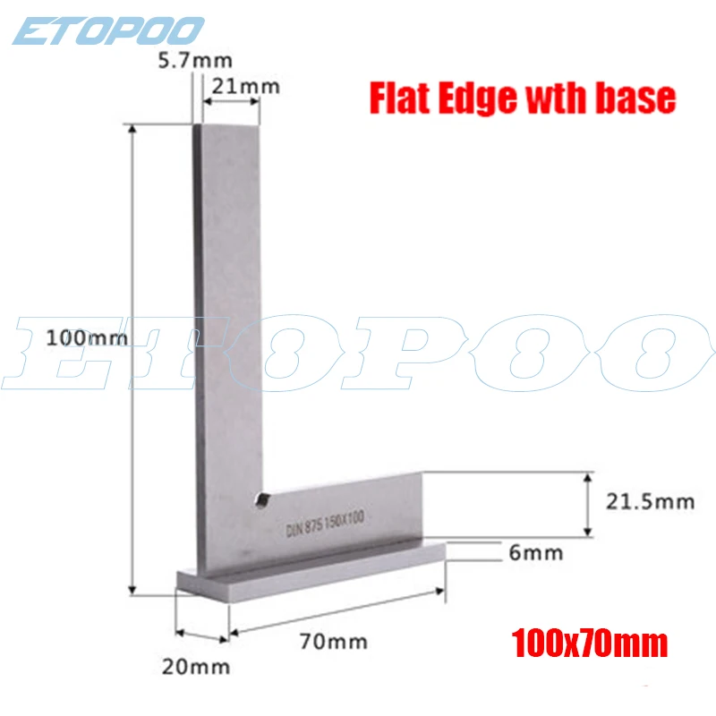 

ETOPOO Угловая линейка из нержавеющей стали 90 градусов