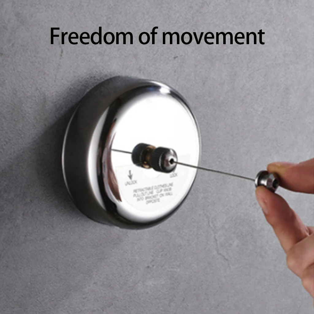 Выдвижная бельевая сушилка из нержавеющей стали для дома и улицы настенная