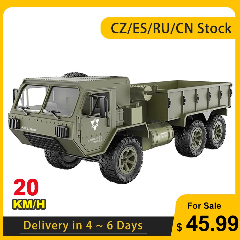 Военный грузовик Fayee 1/12 RC 2 4G 6WD 20 км/ч с дистанционным управлением военный армии