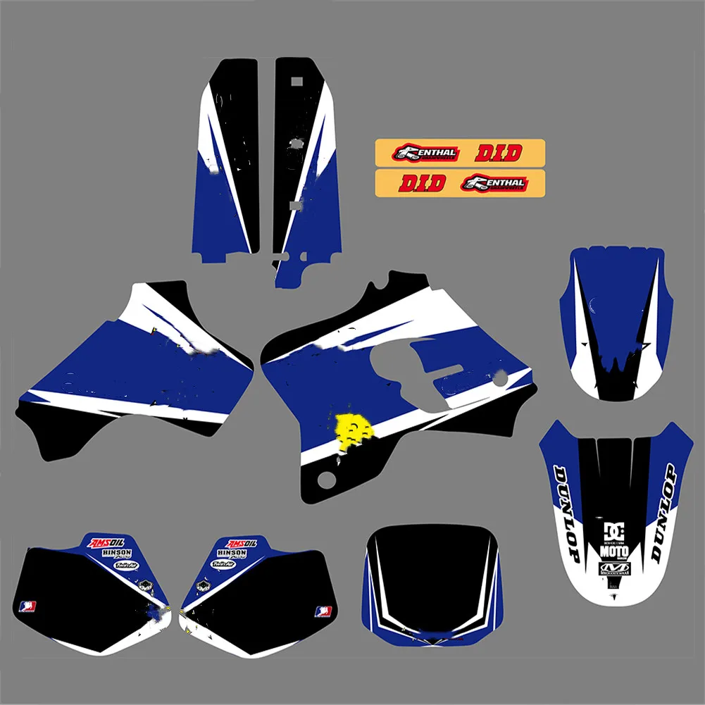 Для Yamaha 80 YZ 2001-1993 графические фоны наклейки Набор наклеек для YZ80 1993 1994 1995 1996 1997 1998