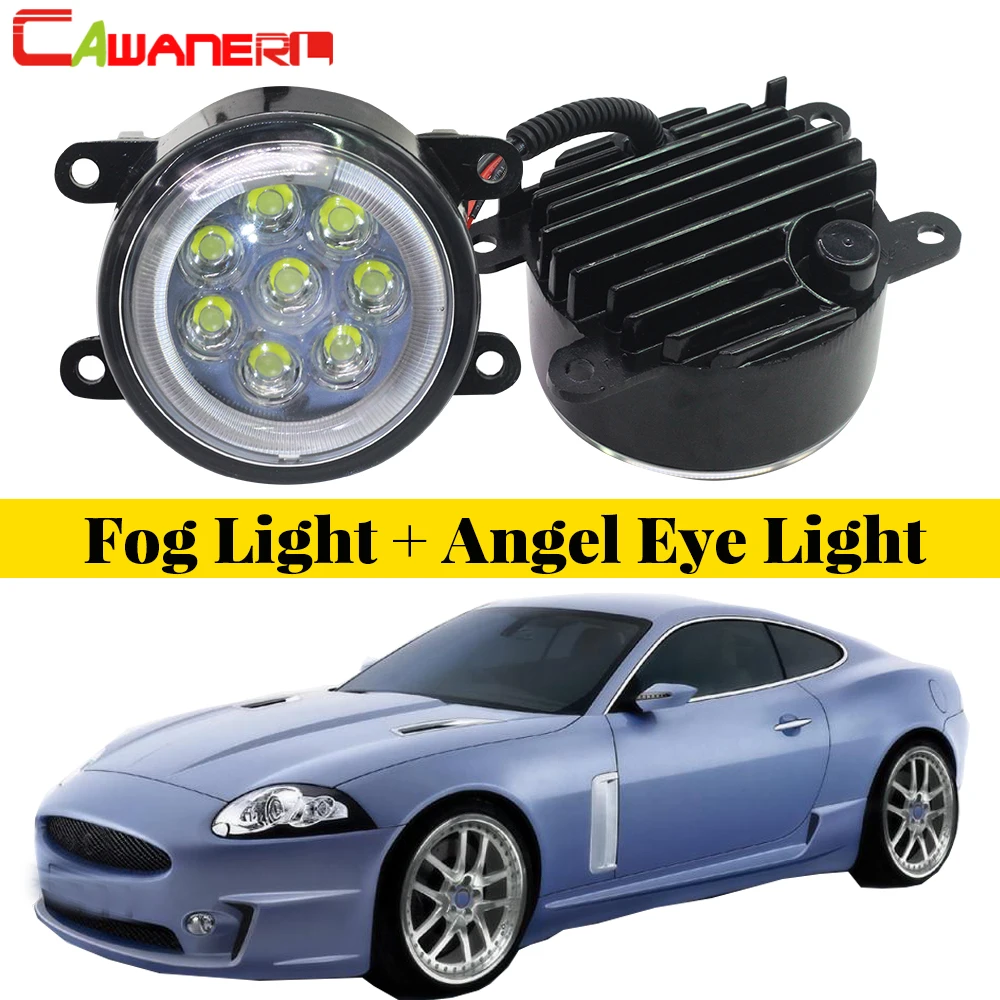 

Cawanerl 2 Pieces Car LED Fog Light Angel Eye Daytime Running Light Lamp DRL 12V Styling For Jaguar XK _J43_ 2006-2013