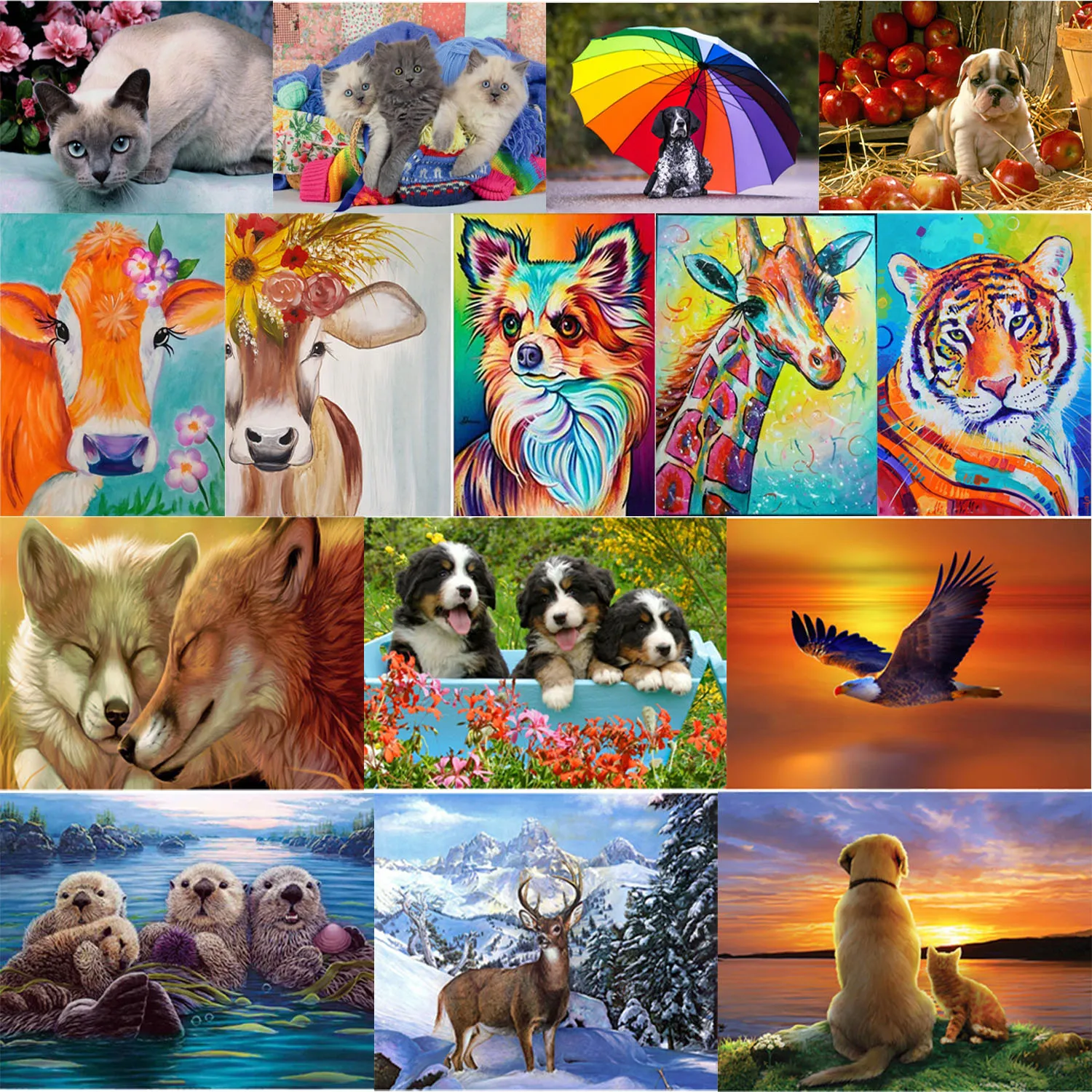 

Полный Круглый дрель алмазного живопись 5D поделки животных Стразы Вышивка eco-friendly изображение домашний декор DIY ремесло крест