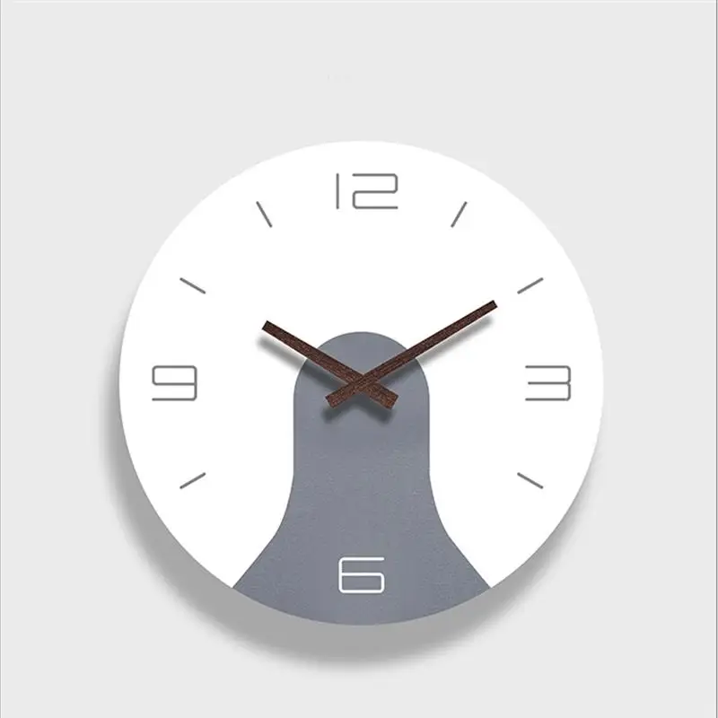 1 шт. стильные тихие часы расписанные настенные акриловые Абстрактные цветные