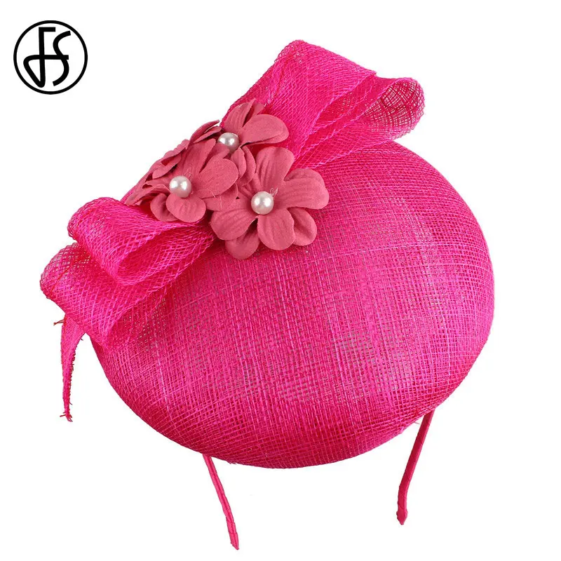 Женская шляпка-Таблетка FS винтажная шляпка с цветком бежевого и белого цветов