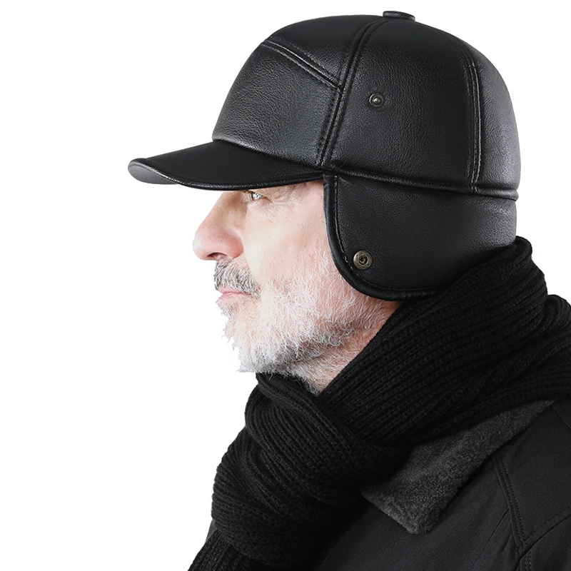 Зимняя бейсболка шапки для мужчин Снэпбэк Кепка отца кепка папы кепки ушанки