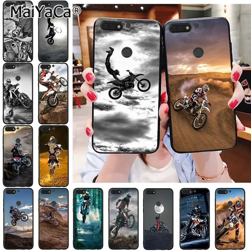 MaiYaCa Moto Cross мотоцикл спортивный чехол для телефона Huawei Honor 8X 9 10 20 Lite 8A 5A 7A 7C 10i 8C 9X