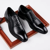 oimg 2021 new japanese top layer cowhide business dress shoes mens wedding banquet leather