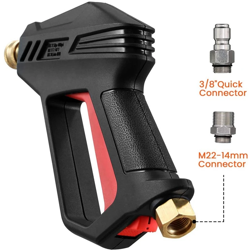

Pressure Washer 4000 PSI Upgrade Version Car Power Washer with M22-14 mm and 3/8 inch Quick Inlet Connector