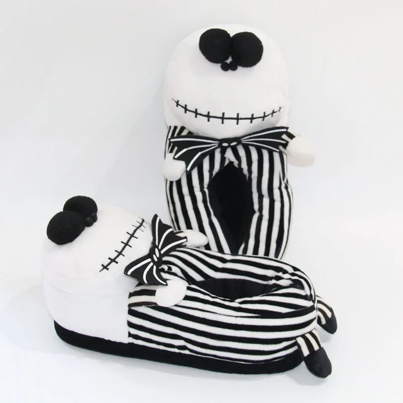 

Women Slippers 2020 Winter Home Slippers Halloween Cartoon Skull Plush Slippers Indoor Non-slip Women Shoes Warm Cotton Slippers