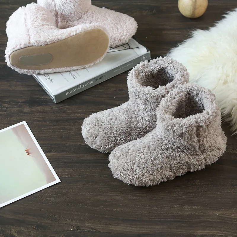 Теплая Домашняя зимняя обувь для помещений парные тапочки отличного качества
