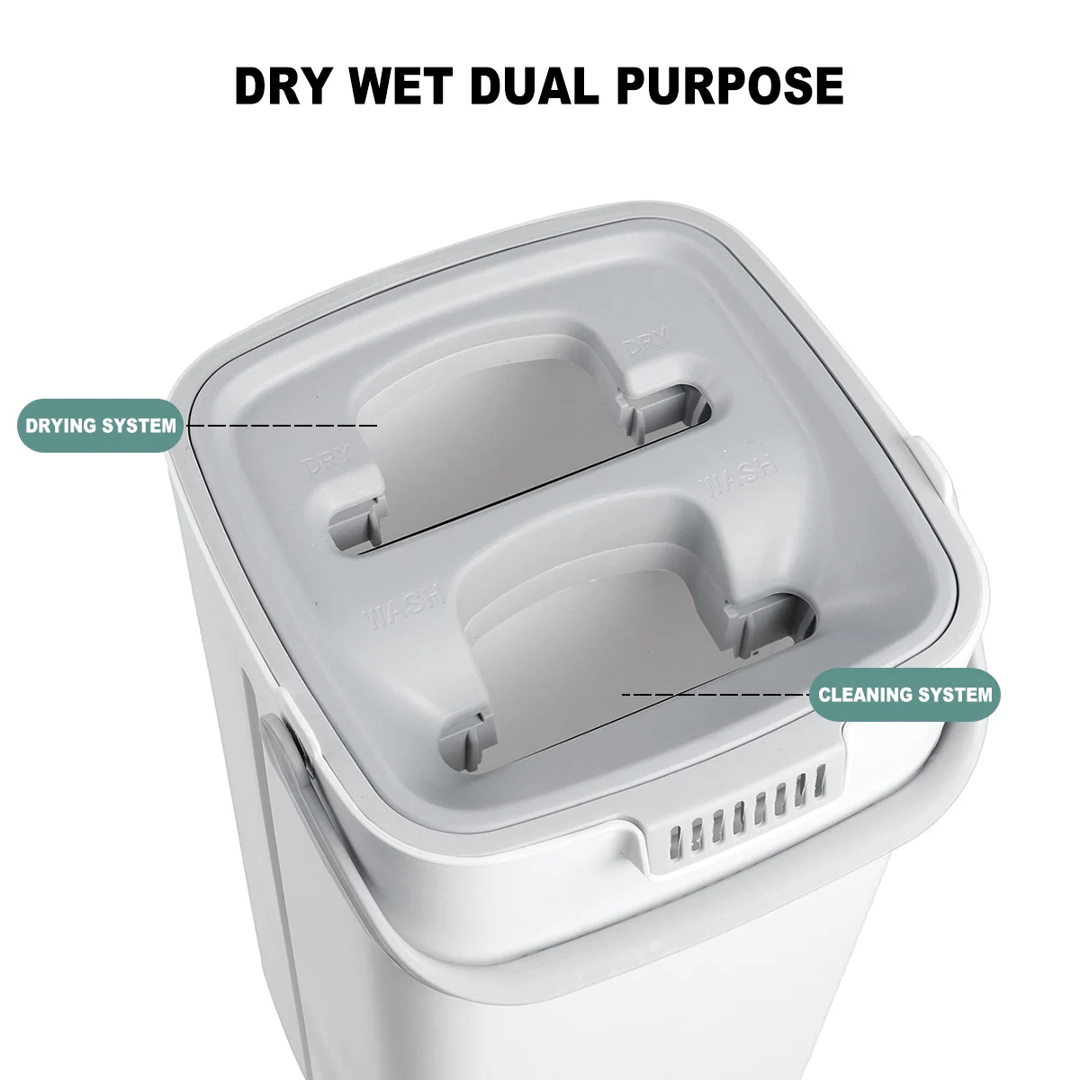 

Flat Squeeze Mops Hand Free Wringing Floor Cleaning Mop With 2 PCS Microfiber Mop Pads For Hardwood Laminate Tile Cleaning