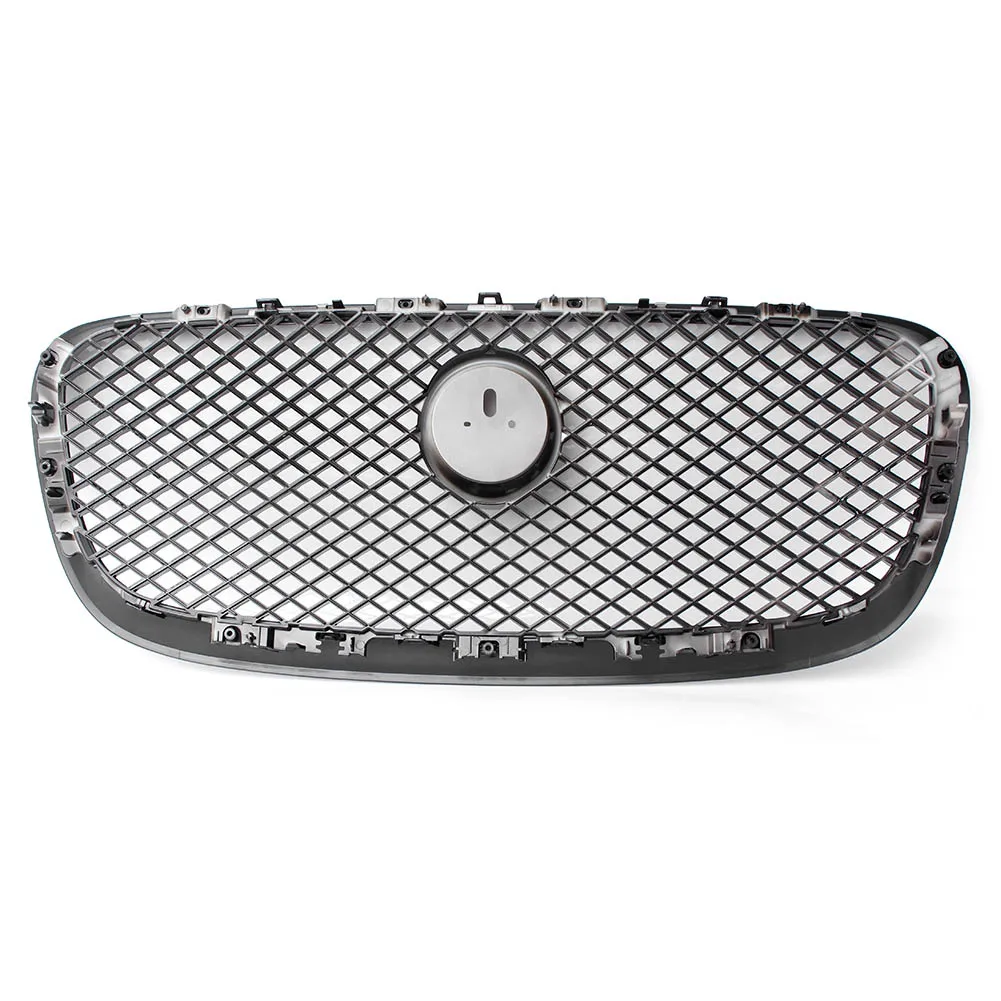 Передняя сетчатая решетка для Jaguar XF XFR 2012 2013 2014 2015 глянцевый черный АБС