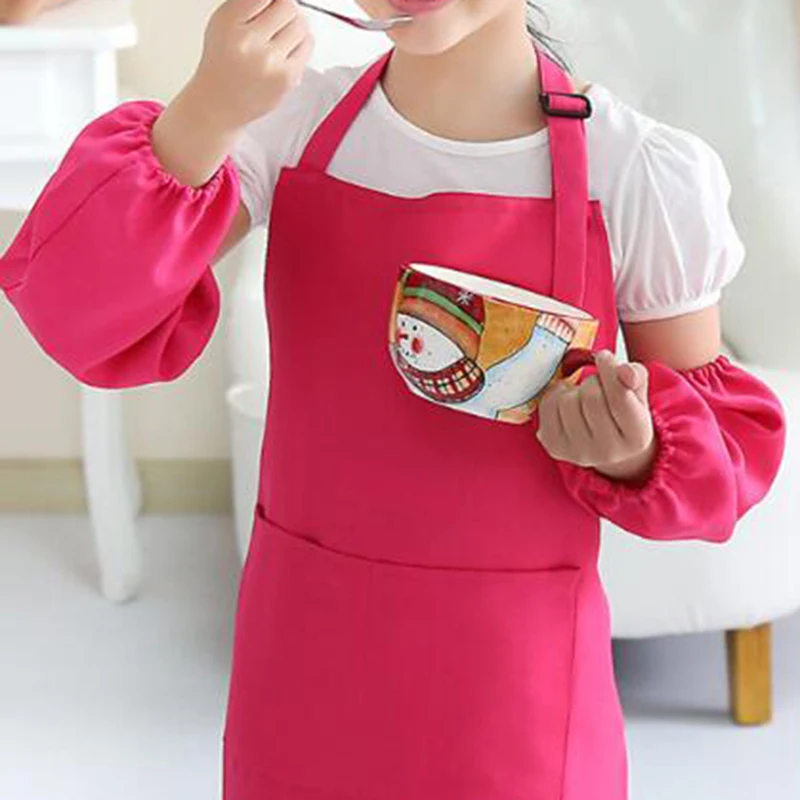 Фартук детский х/б Регулируемый из 6 предметов для мальчиков и девочек | Дом сад