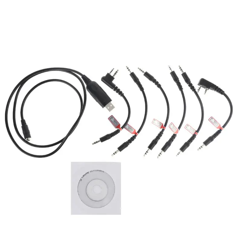 6In1 программированием кабель USB шнур для KENWOOD TH F6 F7 G71 UV501 радио|Запчасти и