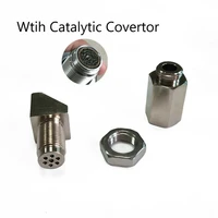 45 degree oxygen sensor spacer connector angled extender spacers 02 bung catalytic converter 1pc
