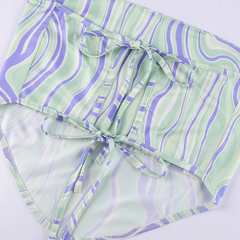 

ArtSu Corset Top Women Summer Strapless Green Vest Streetwear Backless Lace Up Sleeveless Off Shoulder Crop Tops Ladies VE52746