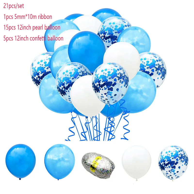 style 9 20 шт./компл. Серебряный Синий шар День Рождения украшения Дети балон воздушные шары металлические шары для вечерние воздушный шар на день рождения сувениры - Цвет: style 9