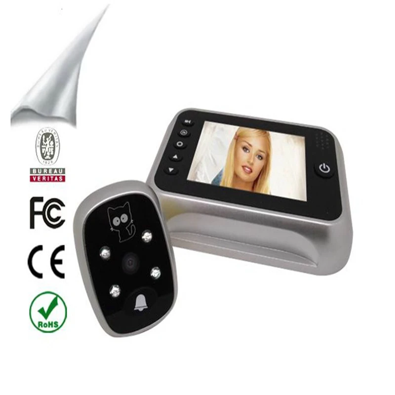 Цифровой дверной глазок 3 5 дюйма камера для фото и видеосъемки 120 широкоугольный