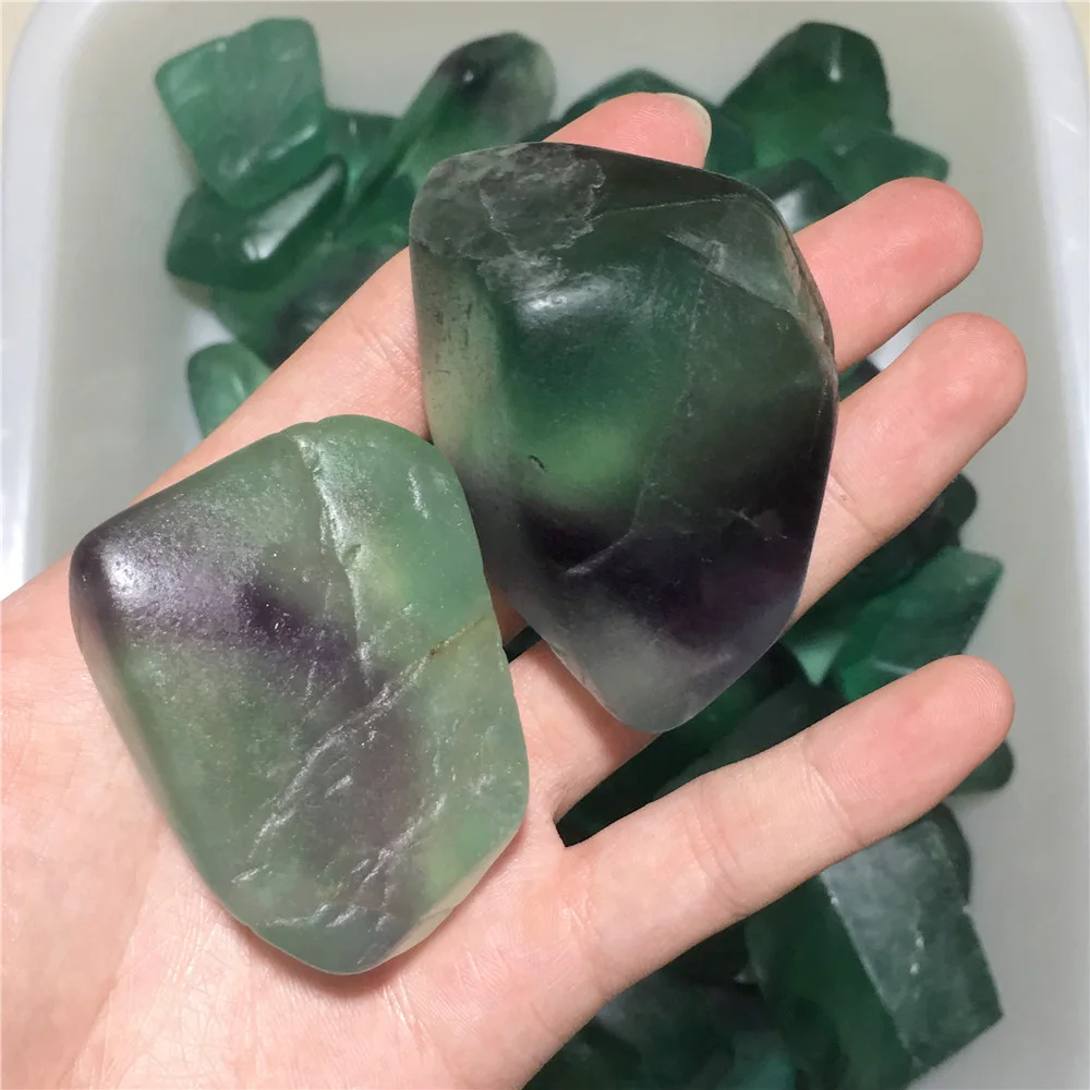 

Wand King Natural Fluorite Irregular Quartz Crystals Specimens Home Decor Green And Purplr Rock Stone Palm Feng Shui Healing