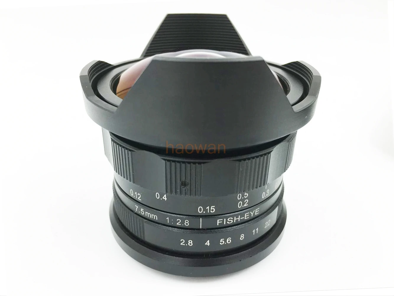 Широкоугольный объектив рыбий глаз 7 5 мм F/2 8 MF для видеокамер Sony a7 A7R A6300 fx xt20 xt2 xe1 m43