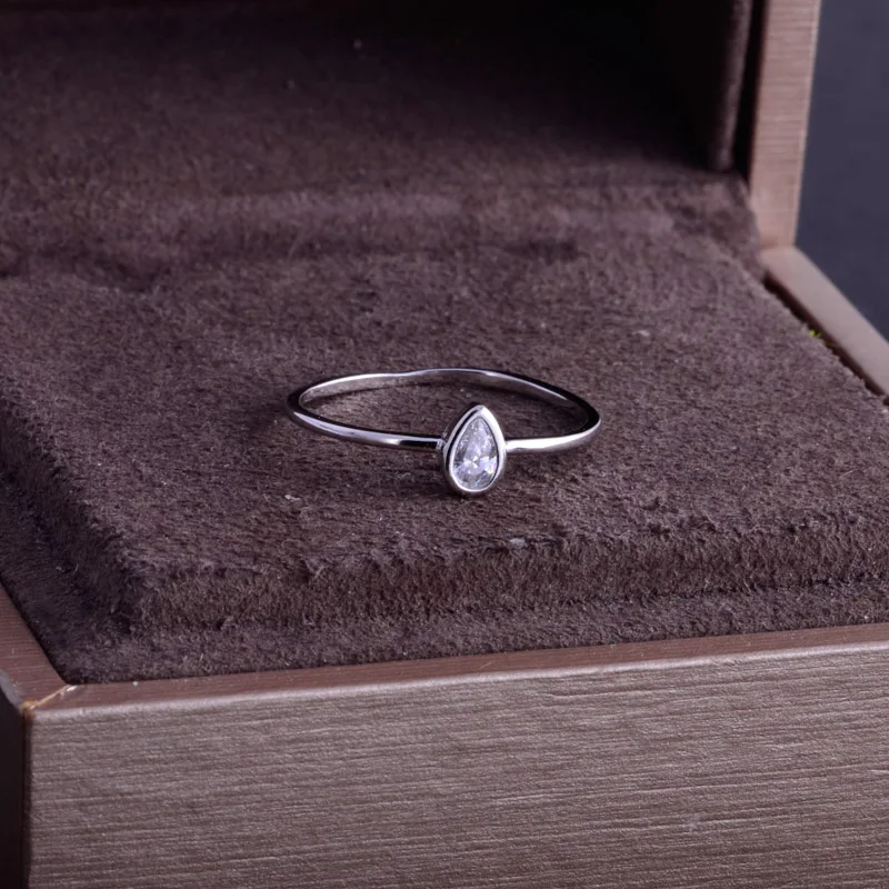 Женское кольцо из белого золота FFGems настоящее 10 к 0 35 карат ювелирное изделие для