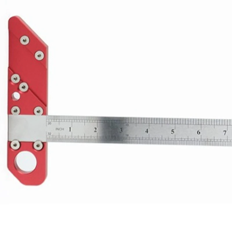 

Woodworking 45 90 Degree Angle Scribing Steel Ruler Positioning Block Scribe Line Gauge Carpentry Tool