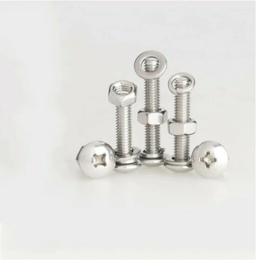 

2 комплекта болтов M6 M8 304 с плоской головкой из нержавеющей стали