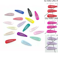 cute color childrens hairpin simple alloy edge clip girls bangs hairpin nice gifts
