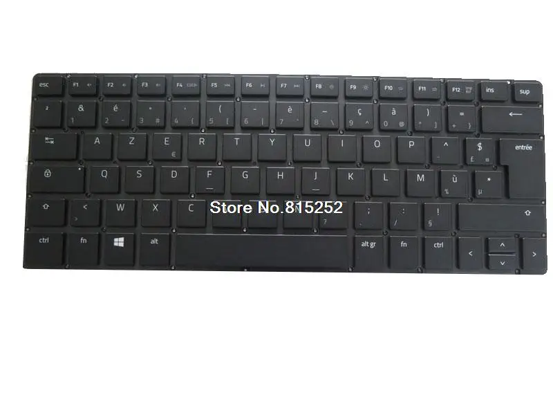 Клавиатура для ноутбука RAZER Blade RZ09-0239 RZ09-0239X RZ09-02393F31 RZ09-02393F32 FR черная без рамки |