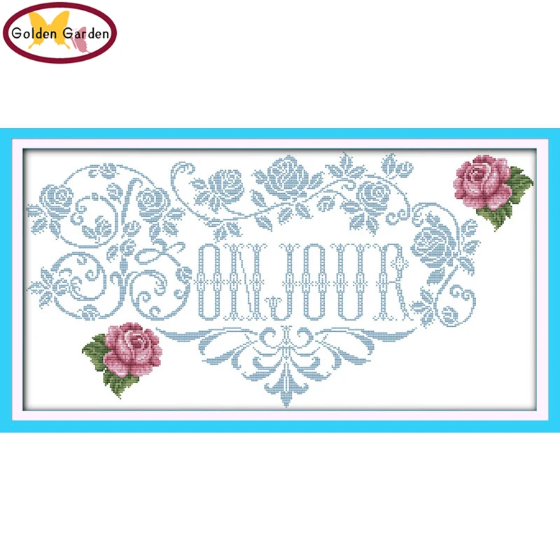 Картины и узоры для домашнего декора GG Rose Flower ручная работа китайские наборы