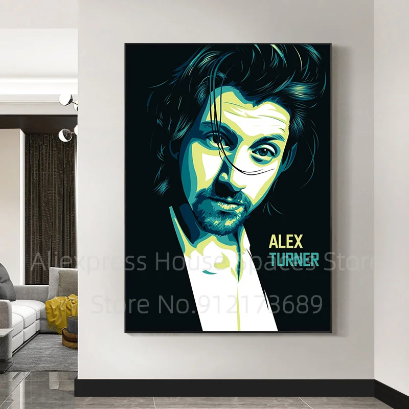 Картина на холсте с изображением Алекса арктической обезьянки рок музыкальной