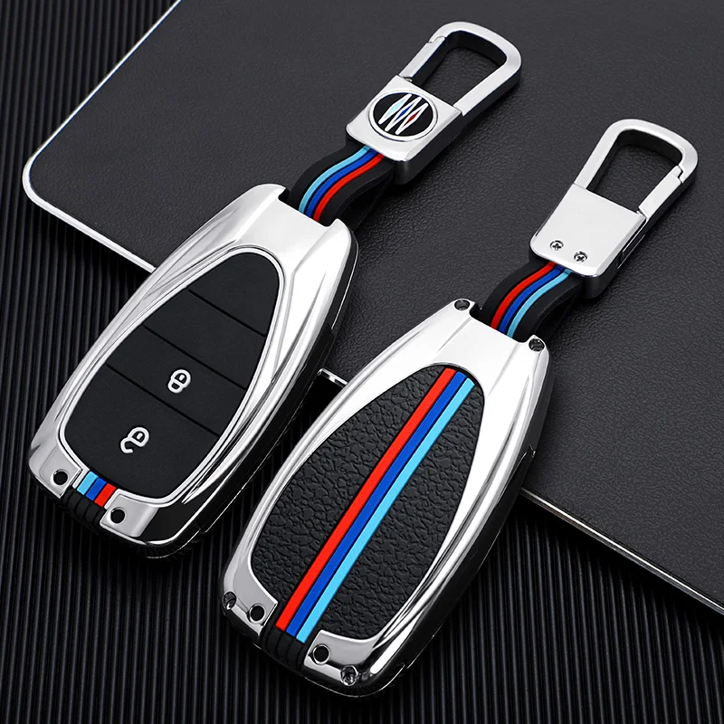 

Zinc alloy Car Key Case Cover FOB for Chevrolet Chevy Camaro Cruze Malibu Sonic Volt Tracker 2017 2018 2019 Auto Accessories
