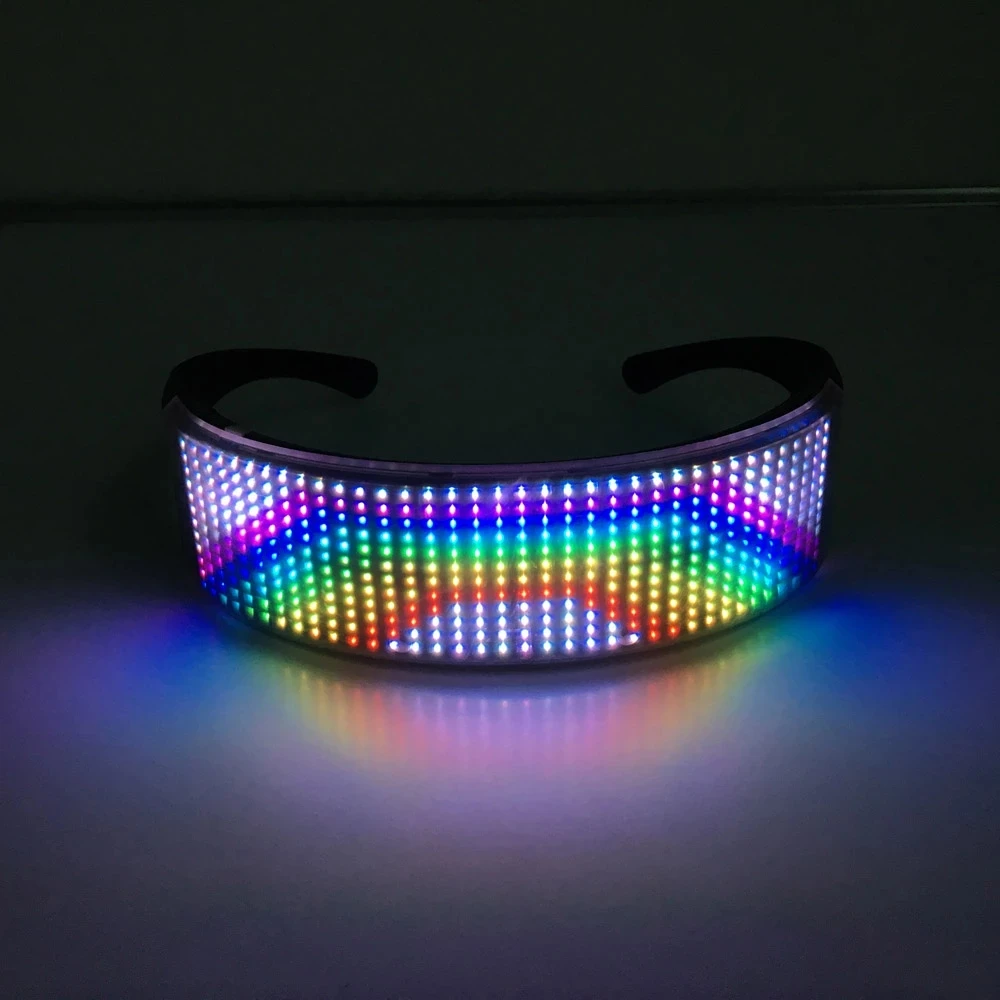 

RGB Fullcolor Luminous Glasses LED Bluetooth Glasses Christmas Parties Light For Party Halloween Festival KTV Bar Performance