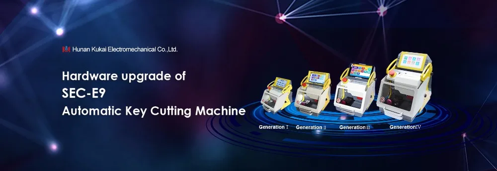 Newest SEC E9 12 Clamps CNC Automatic Key Cutting Machine For Car Keys& House Keys Better Than Slica I80 Key Machine