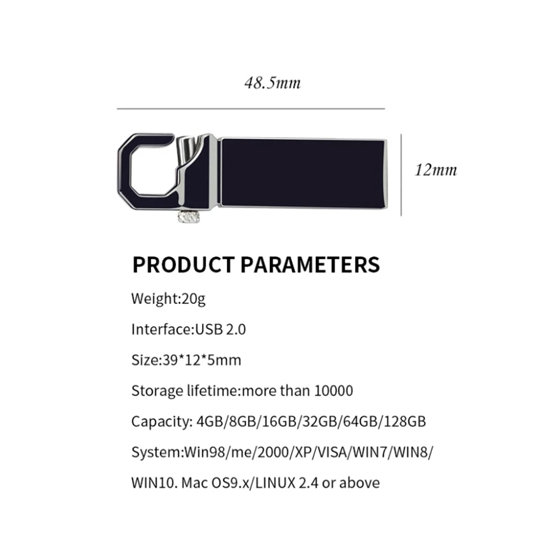 Металлический usb флеш-накопитель 10 шт./лот USB 2.0 4 ГБ 8 16 32 64 карта памяти 128 Мб флешка