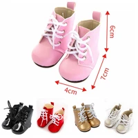 %e2%80%8b7cm %c2%a0mini doll shoes pu leather %c2%a0boots fit 43 cm baby dolls and 18 inch girl doll christmas present toy