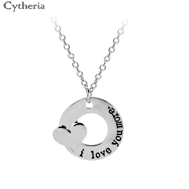 Ожерелье с подвеской Я тебя люблю больше|gift for boyfriend|love couplei love you |
